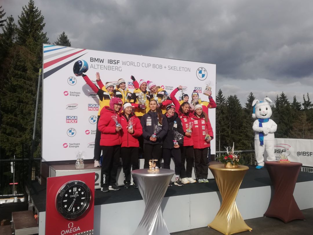 Kati Beierl in Altenberg Weltcup-Fünfte im Zweierbob