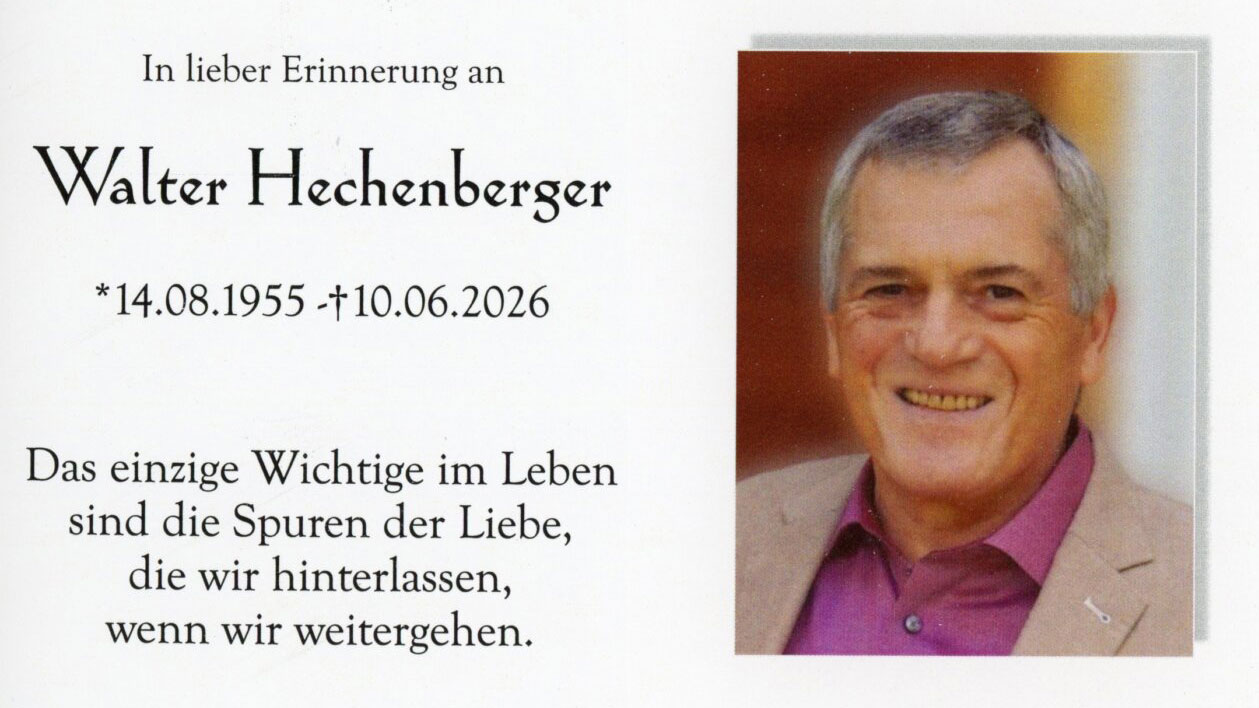 Der ÖBSV trauert um Walter Hechenberger